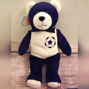 The Original Holy bear vintage plush soccer "God bless our Athletes 2003